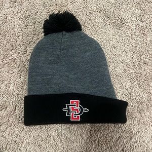 SDSU grey and black NIKE beanie.